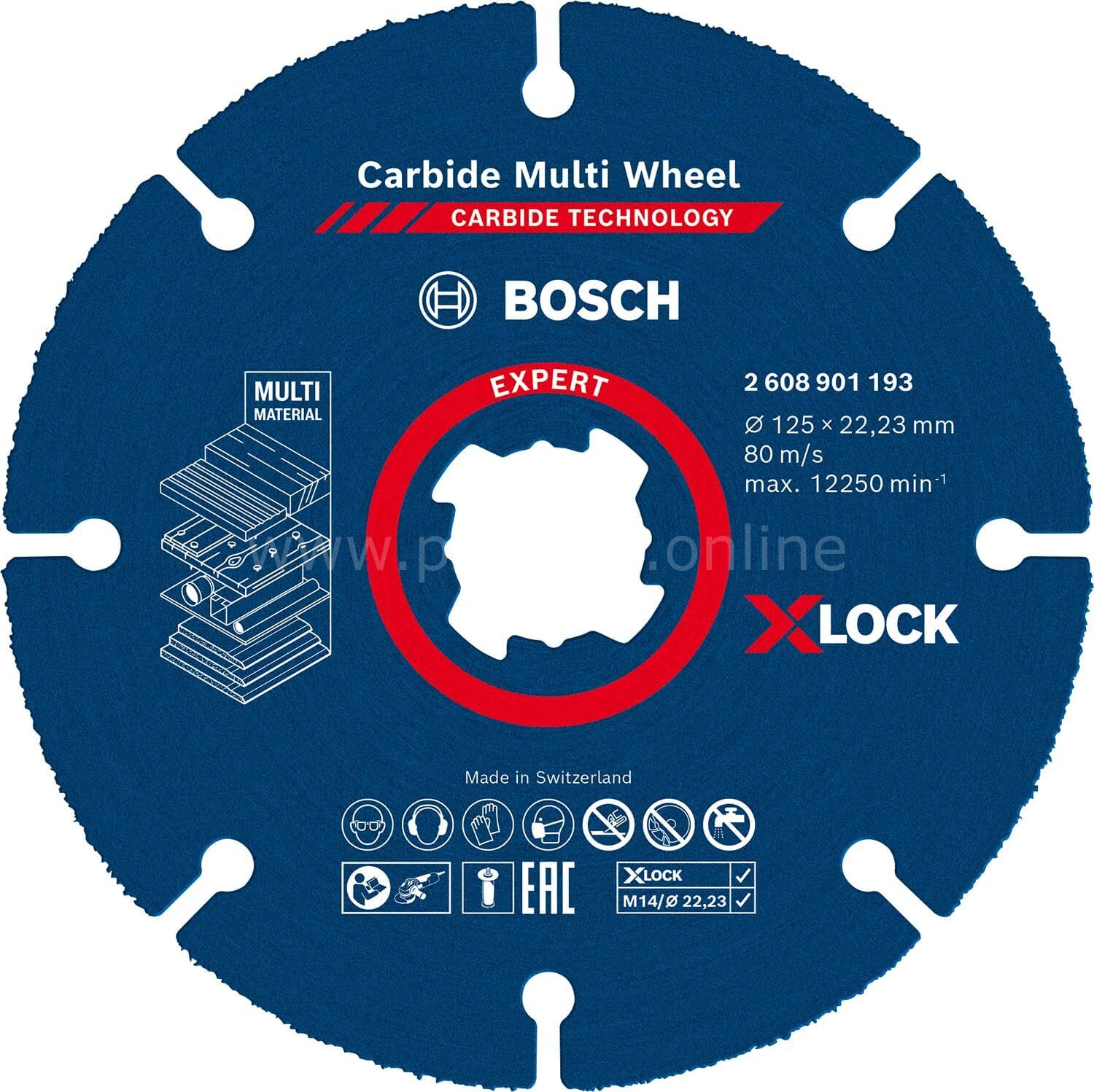 Bosch Expert Carbide Multi Wheel X-Lock Kesici Disk 125 Mm 2223 mm