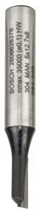 Bosch - Standard Seri Ahşap İçin Tek Oluklu, Sert Metal Düz Freze Ucu 8*5*51 mm 2608628378