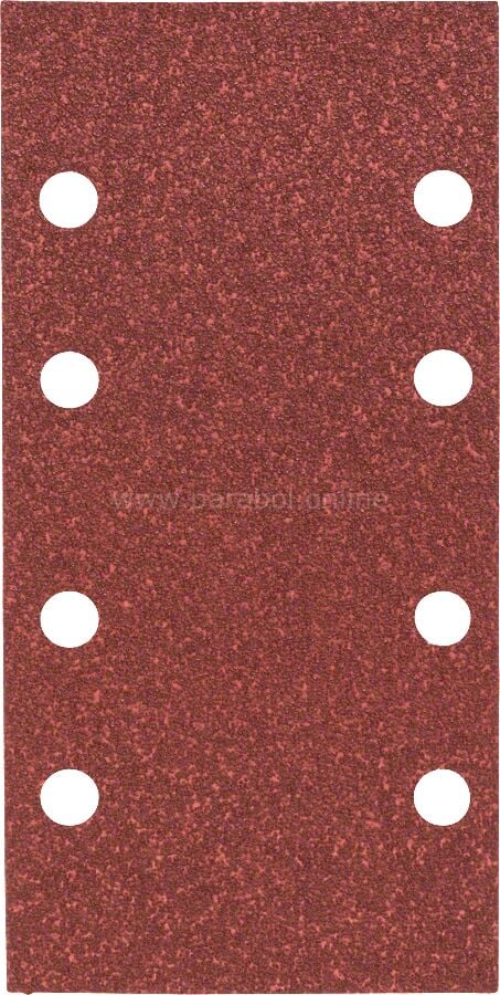 Bosch - Titreşimli Zımpara Kağıdı 10'lu, 93 x 185 mm 60 Kum 8 Delik