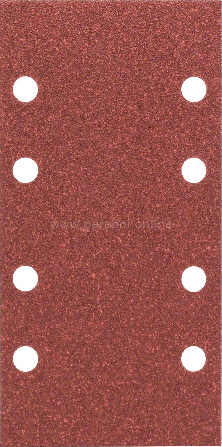 Bosch - Titreşimli Zımpara Kağıdı 10'lu, 93 x 185 mm 80 Kum 8 Delik