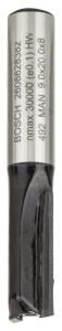 Bosch - Standard Seri Ahşap İçin Çift Oluklu, Sert Metal Düz Freze Ucu 8*9*51 mm 2608628382