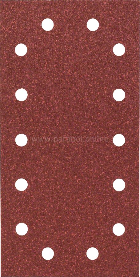 Bosch - Titreşimli Zımpara Kağıdı 10'lu, 115 x 230 mm 60 Kum 14 Delik
