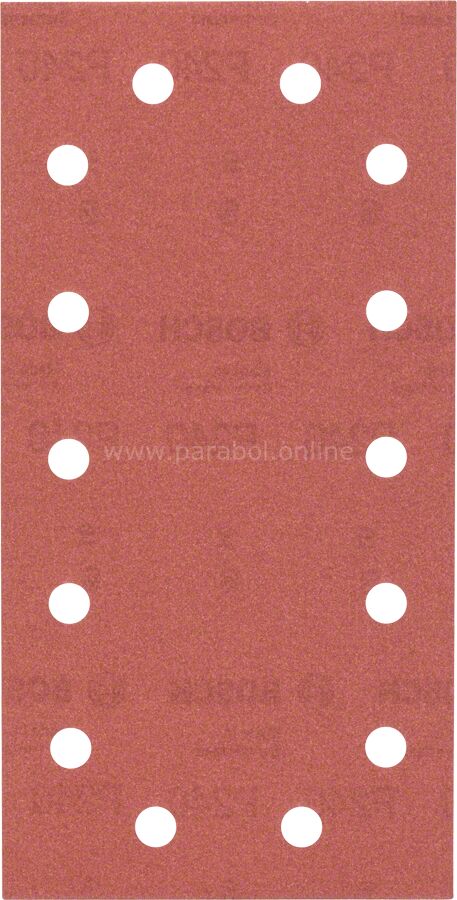 Bosch - Titreşimli Zımpara Kağıdı 10'lu, 115 x 230 mm 240 Kum 14 Delik