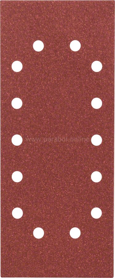 Bosch - Titreşimli Zımpara Kağıdı 10'lu, 115 x 280 mm 80 Kum 14 Delik