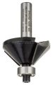 Bosch - Standard Seri Ahşap İçin Çift Oluklu, Sert Metal Bilya Yataklı Pah Açma Frezesi 8*11*45 mm 2608628352