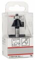 Bosch - Standard Seri Ahşap ve Laminant İçin Çift Oluklu, Sert Metal Bilya Yataklı Pah Açma Frezesi 8*5,5*54 mm 2608628351