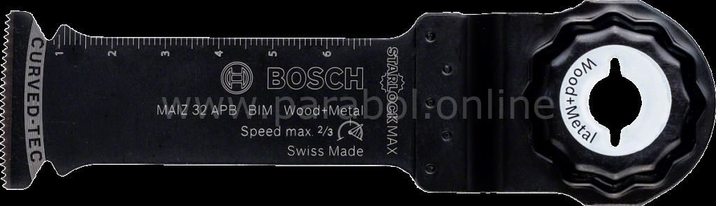 Bosch - Starlock Max - MAIZ 32 APB - BIM Ahşap ve Metal İçin Daldırmalı Testere Bıçağı 10'lu 2608664497