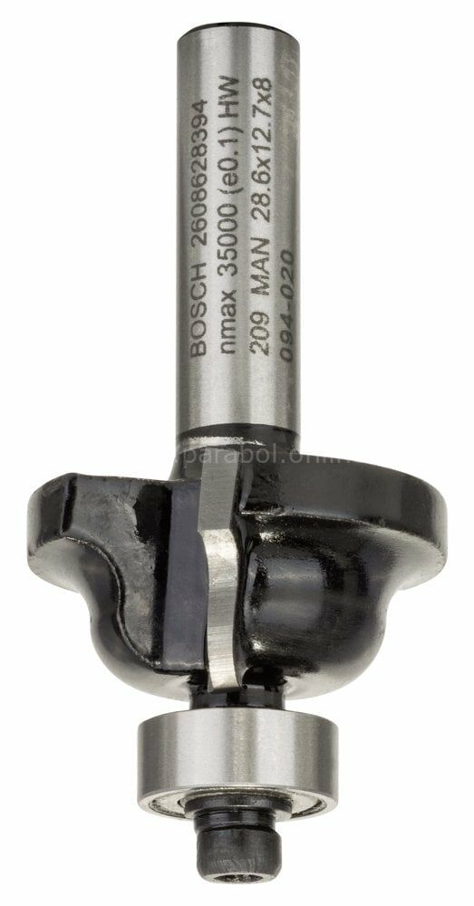 Bosch - Standard Seri Ahşap İçin Çift Oluklu Sert Metal Kenar Biçimlendirme Frezesi 8*8*54 mm 2608628394
