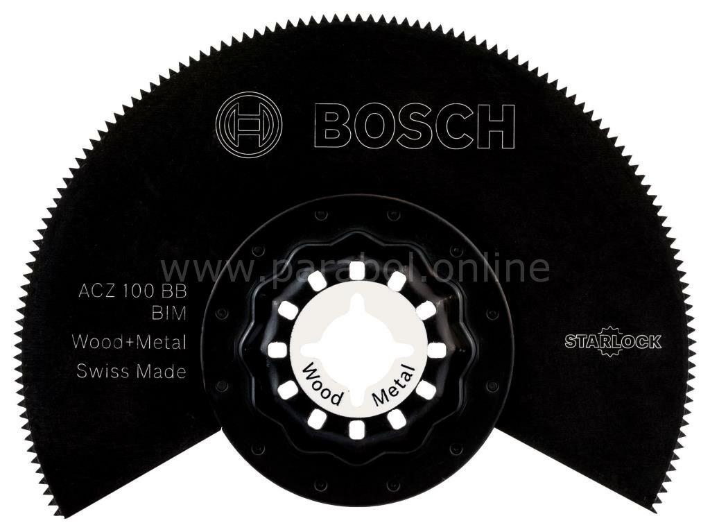 Bosch - Starlock - ACZ 100 BB - BIM Ahşap ve Metal İçin Segman Testere Bıçağı, Bombeli 10'lu 2608664480