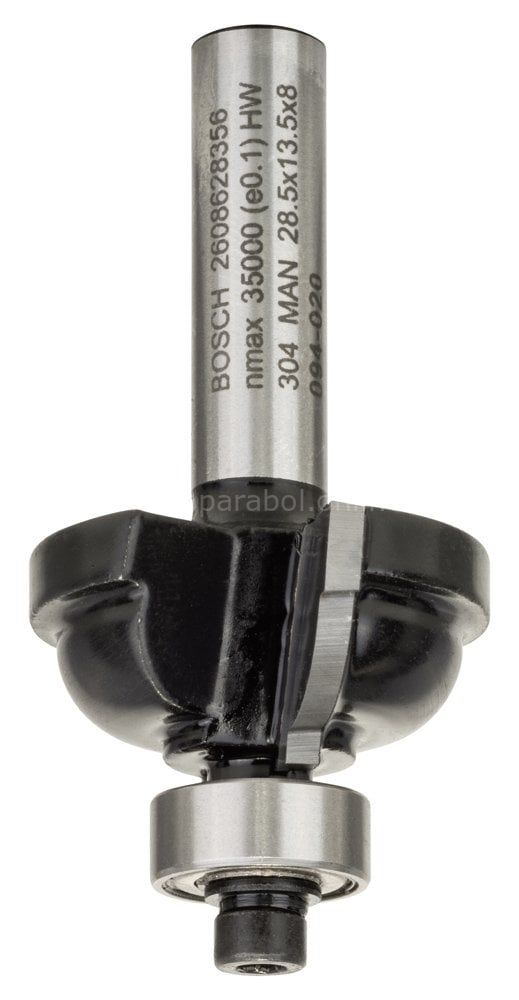 Bosch - Standard Seri Ahşap İçin Çift Oluklu Sert Metal Kenar Biçimlendirme Frezesi 8*28,5*54mm 2608628356