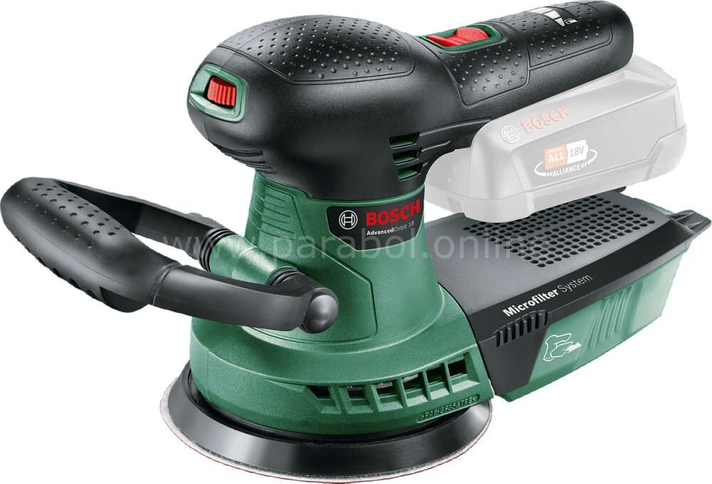 Bosch AdvancedOrbit18 Eksantrik Zımpara (akü ve şarj cihazı dahil değildir) 06033D2100