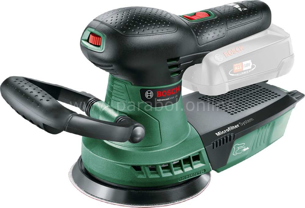 Bosch AdvancedOrbit18 Eksantrik Zımpara (akü ve şarj cihazı dahil değildir) 06033D2100