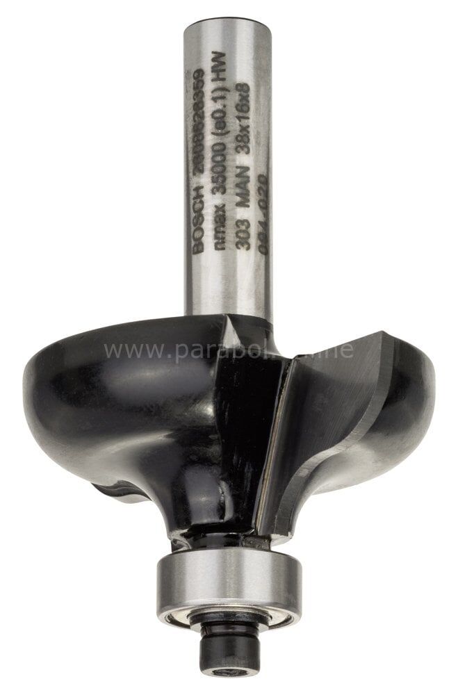 Bosch - Standard Seri Ahşap İçin Çift Oluklu Sert Metal Kenar Biçimlendirme Frezesi 8*38*57mm 2608628359