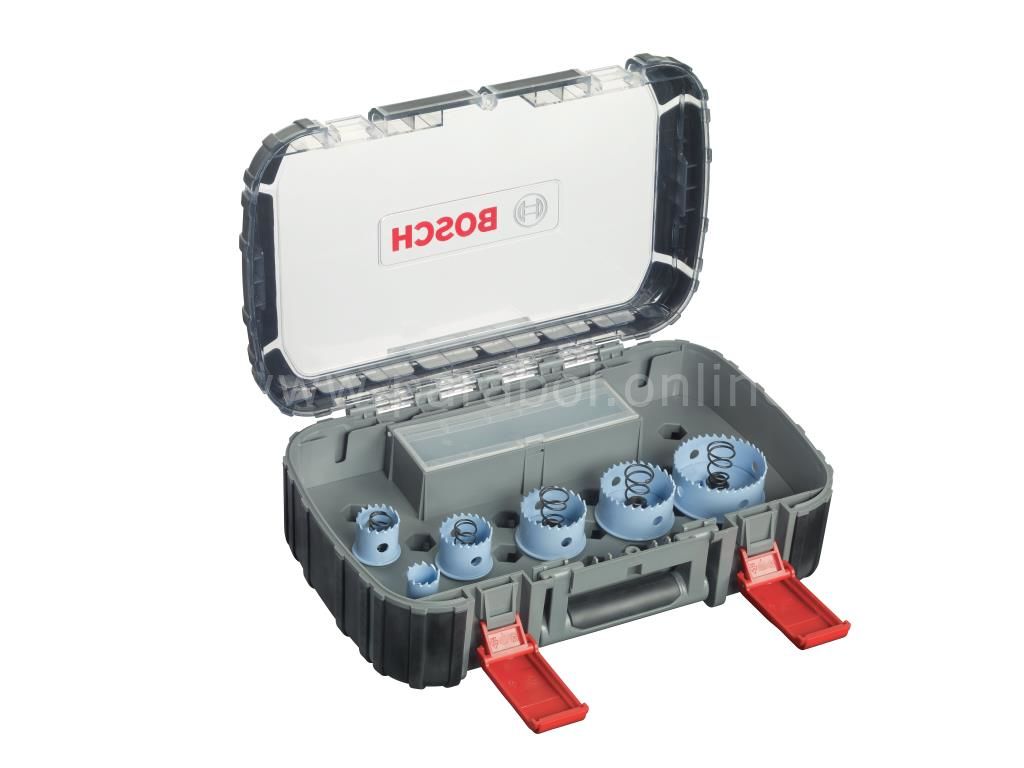 Bosch - Special Serisi Metal ve Inox Malzemeler için, 9 Parçalı Delik Açma Testeresi (Panç) Seti Ø 20-25-32-38-51-64 mm 2608580882