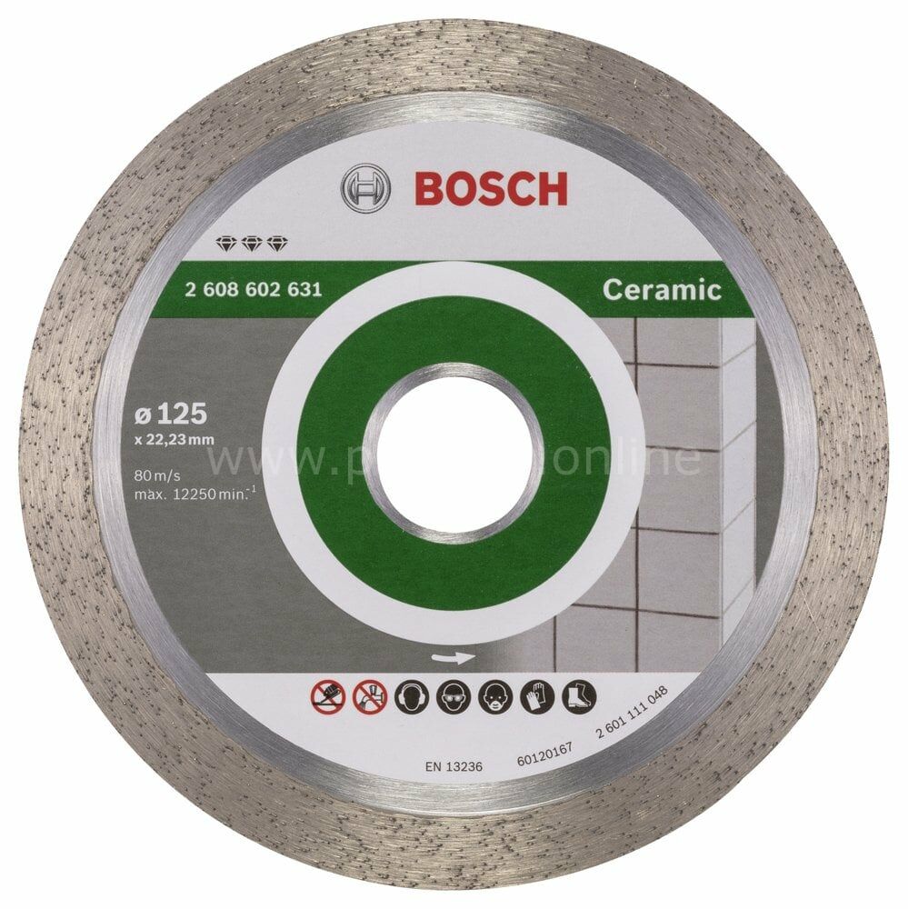 Bosch - Best Serisi Seramik İçin, Elmas Kesme Diski 125 mm 2608602631
