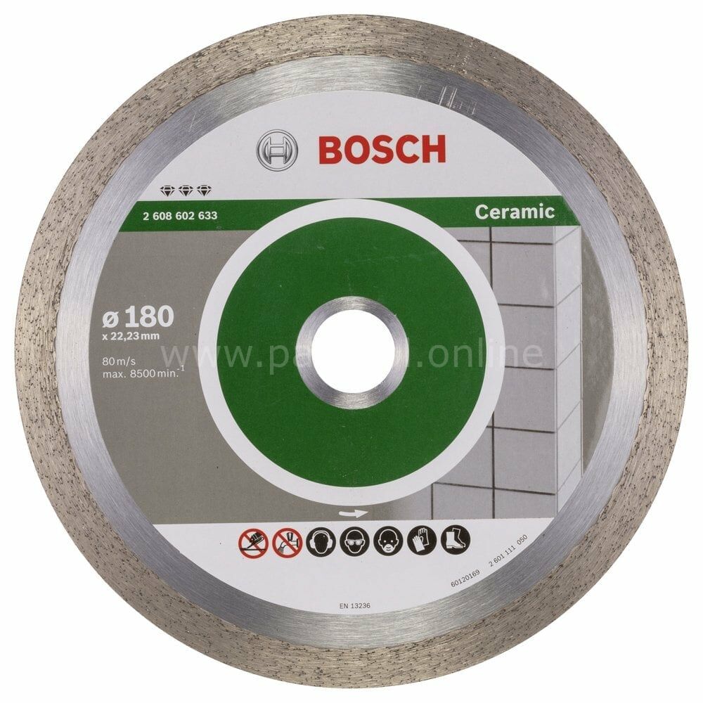 Bosch - Best Serisi Seramik İçin, Elmas Kesme Diski 180 mm 2608602633