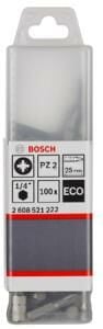 Bosch - Eco PZ2 Vidalama Ucu 25mm 100'lü 2608521222