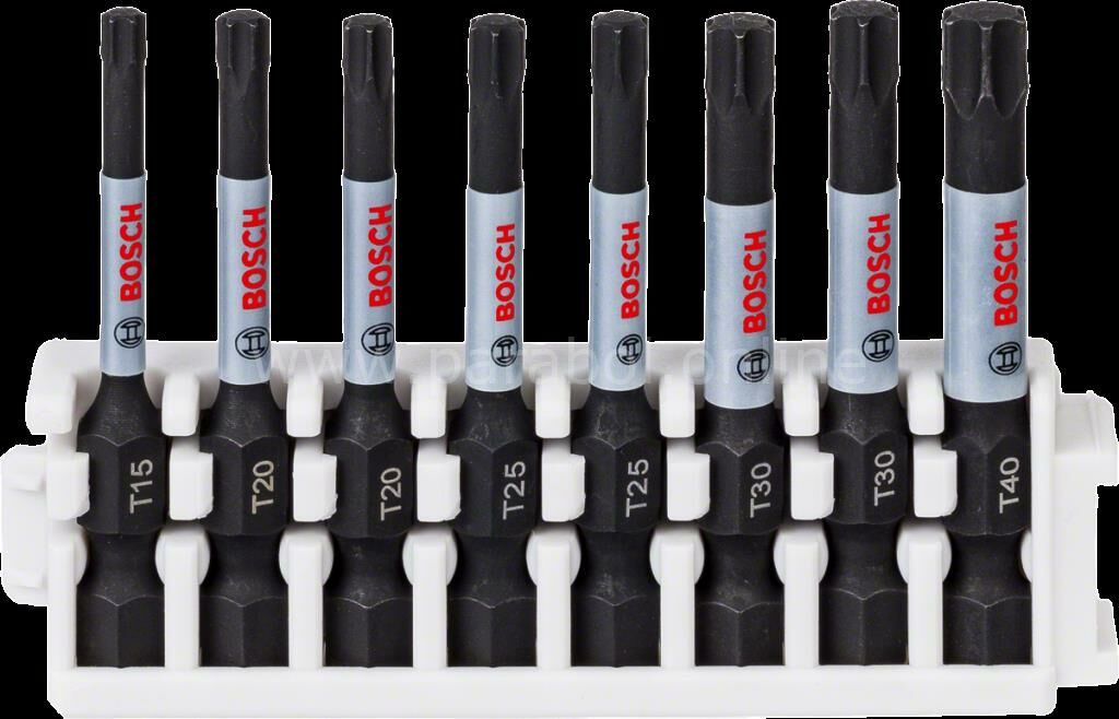 Bosch - Impact Control Serisi Vidalama Ucu 8'li T15/T20x2/T25x2/T30x2/T40 *50mm 2608522329