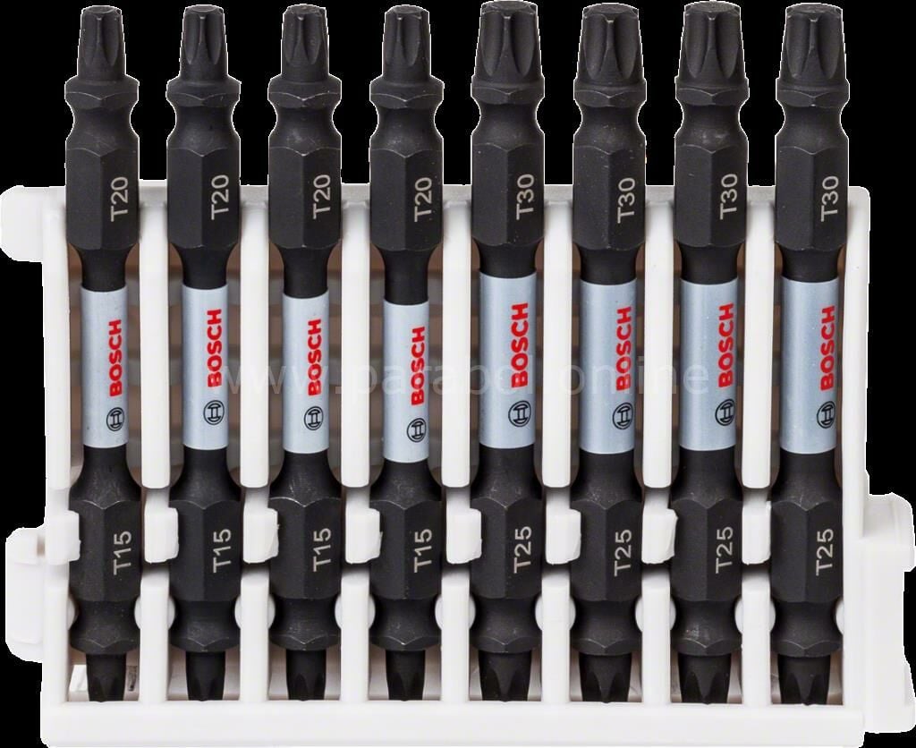 Bosch - Impact Control Serisi Çift Taraflı Vidalama Ucu 8'li T15/20x4 T25/30x4 *65mm 2608522343