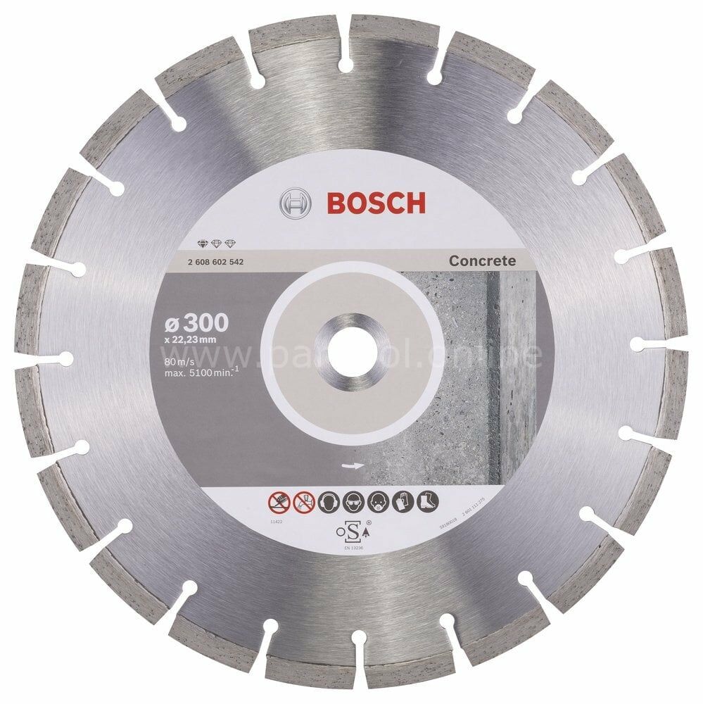 Bosch - Standard Seri Beton İçin Elmas Kesme Diski 300 mm 2608602542
