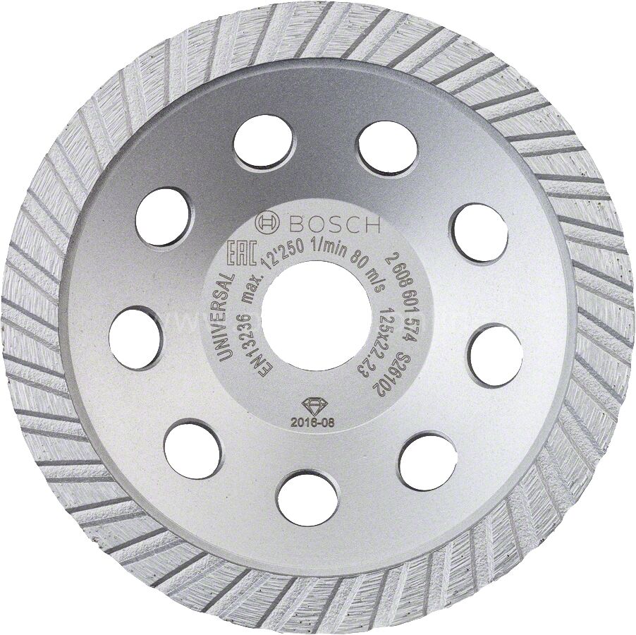 - Standart Seri Universal Turbo Elmas Çanak Disk 125 mm