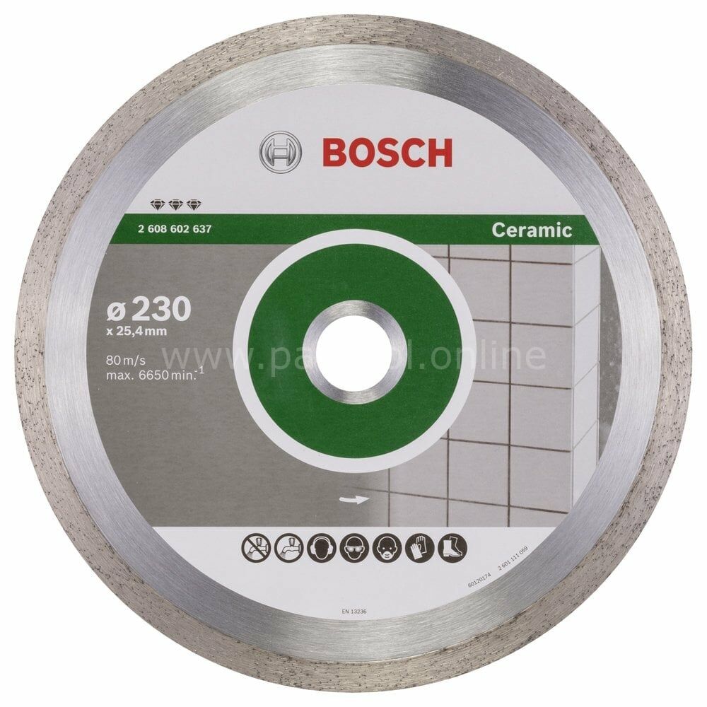 Bosch - Best Serisi Seramik İçin Elmas Kesme Diski 230 mm 2608602637