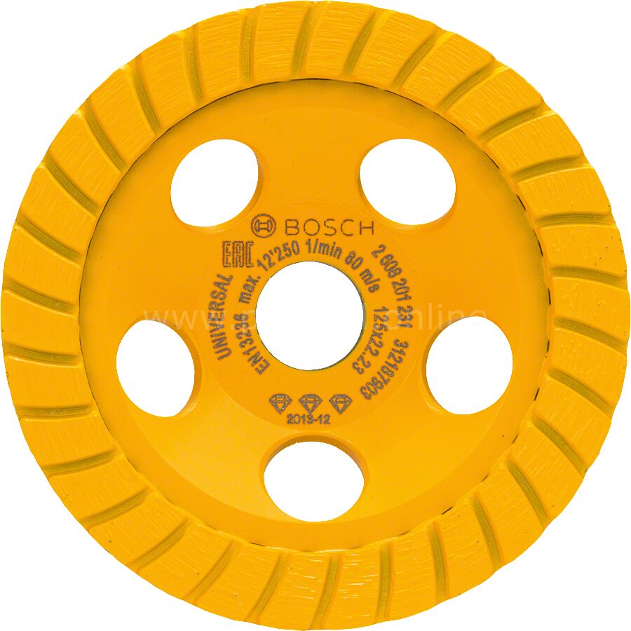 Bosch - Best Serisi Universal Turbo Elmas Çanak Disk 125 mm 2608201231