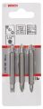 Bosch - Çift Taraflı Vidalama ucu PH1/PZ1/S0*60 mm 3'lü 2607001745