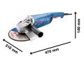 Bosch Professional GWS 2000-230 P Büyük Taşlama Makinesi