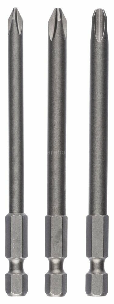 Bosch - 3 Parçalı Extra Hard Serisi Vidalama Ucu Seti PH1/2/3*152 mm 2607001758