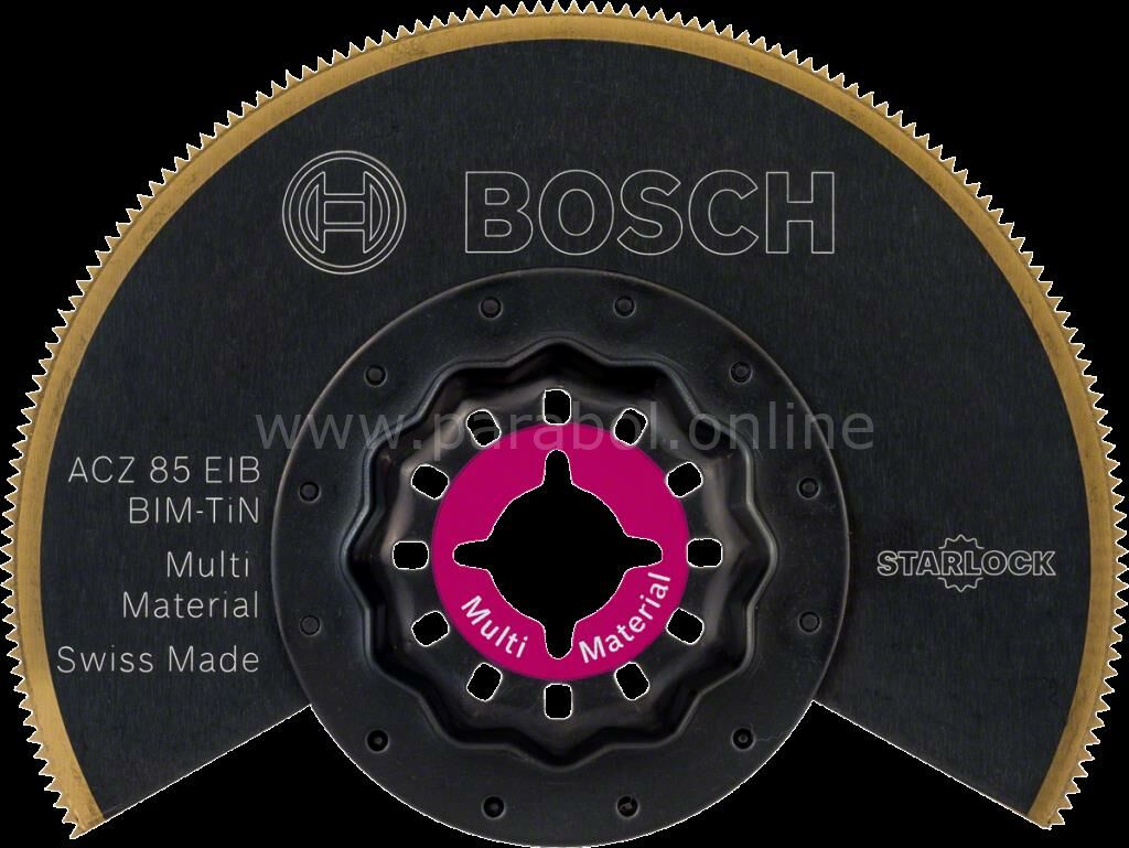 Bosch - Starlock - ACZ 85 EIB - BIM-TIN Çoklu Malzeme İçin Segman Testere Bıçağı, Bombeli 1'li 2608661758
