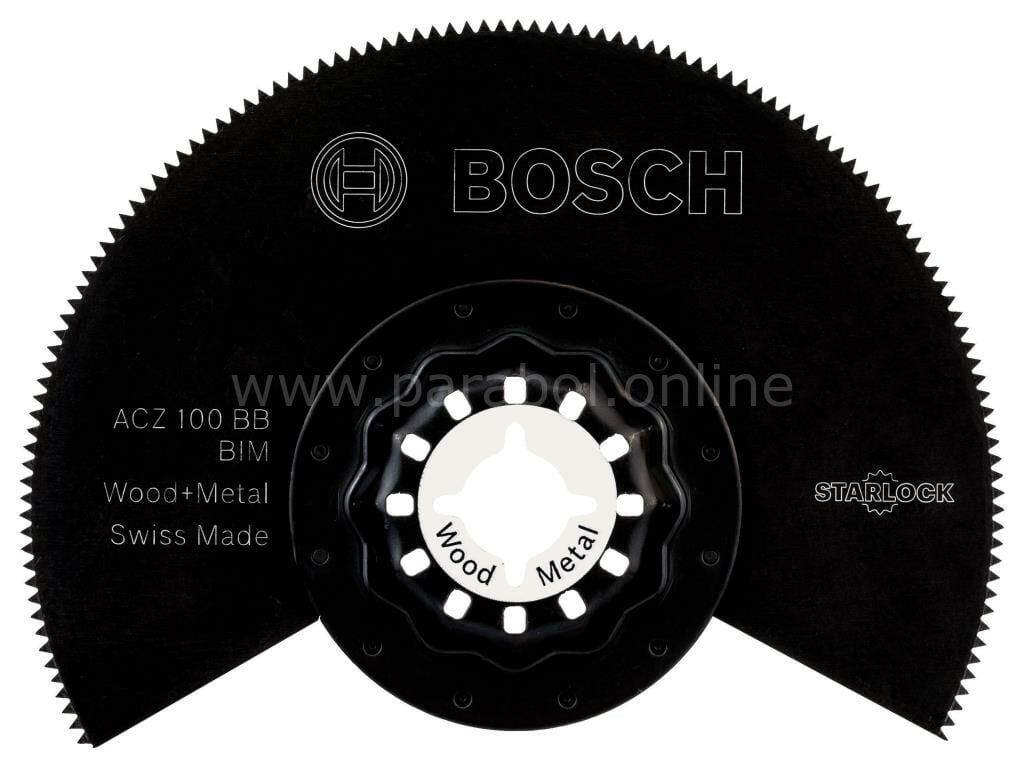 Bosch - Starlock - ACZ 100 BB - BIM Ahşap ve Metal İçin Segman Testere Bıçağı, Bombeli 1'li 2608661633