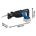 Bosch Professional GSA 185-LI Tek Akülü 5 Ah Tilki Kuyruğu