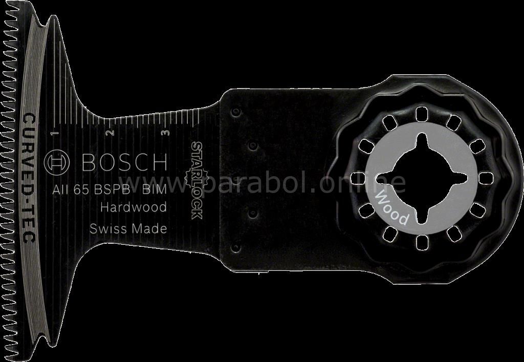 Bosch - Starlock - AII 65 BSPB - BIM Sert Ahşap İçin Daldırmalı Testere Bıçağı 1'li 2608662017