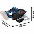 Bosch GKM 18V-50 Çift Akülü Daire Testere06016B8002