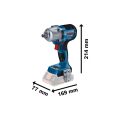 Bosch Professional GDS 18V-450 PC Akülü Darbeli Somun Sıkma Makinesi (Solo-Aküsüz) 06019K4101