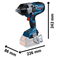 Bosch Professional GDS 18V-1600 HC Çift Akülü 8 Ah Somun Sıkma Makinesi 06019M1002