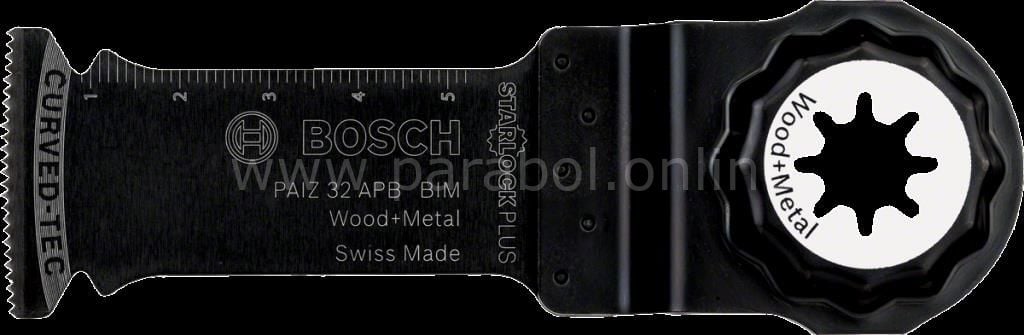 Bosch - Starlock Plus - PAIZ 32 APB - BIM Ahşap ve Metal İçin Daldırmalı Testere Bıçağı 1'li 2608662558