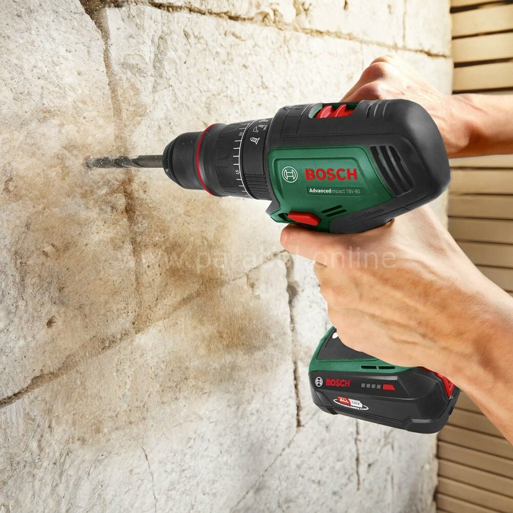 Bosch AdvancedImpact 18V-80 Quicksnap + AL18V-20 (Tek Akü, 1x2,5 Ah)