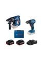 Bosch GSR 185-Li + Bosch GBH 180-LI 18V 2x4,0 AH Kırıcı Delici Seti - 0615990N20