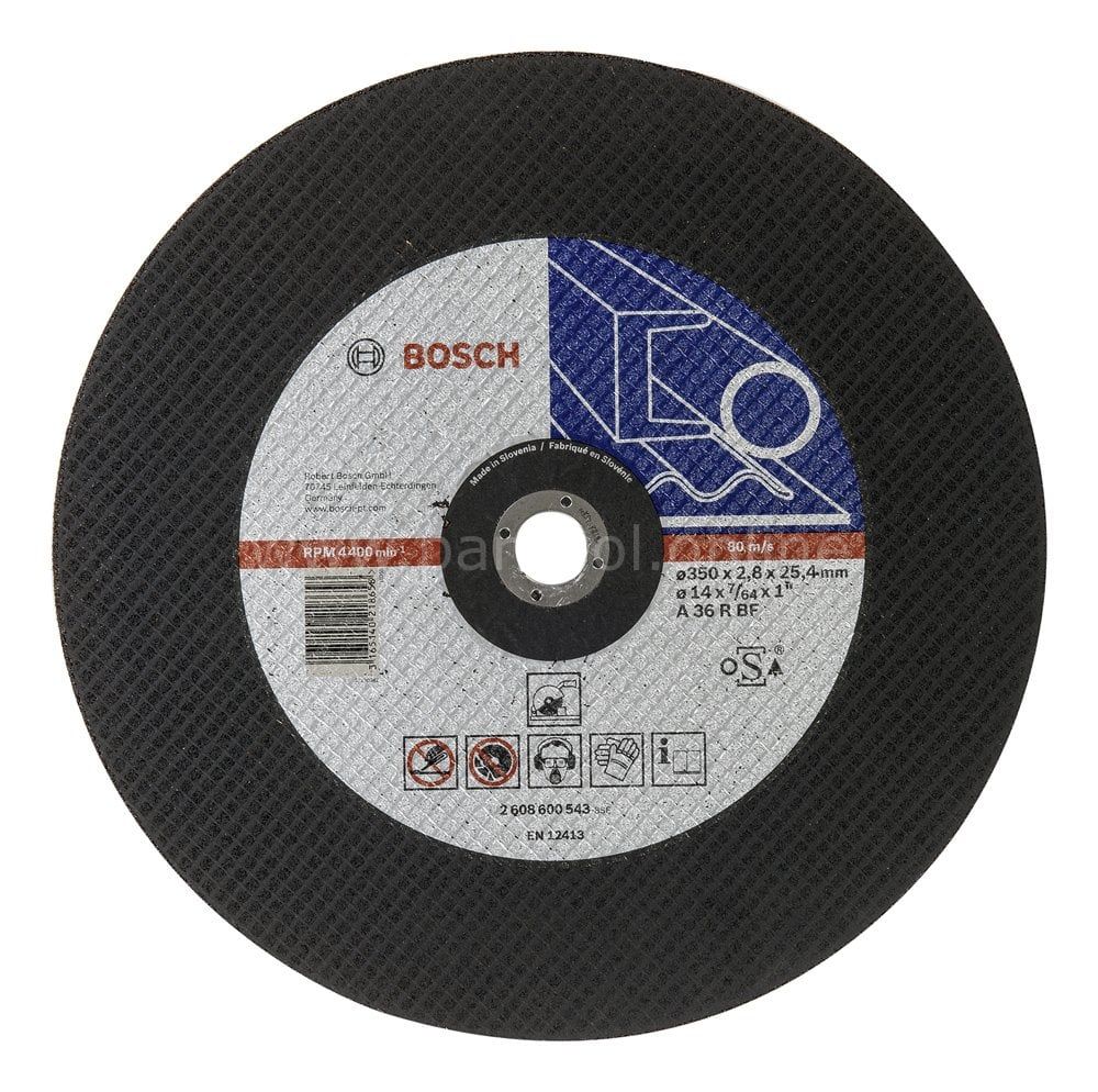 Bosch - 350*25,40*2,8 mm Expert Serisi Düz Metal Kesme Diski (Taş) 2608600543