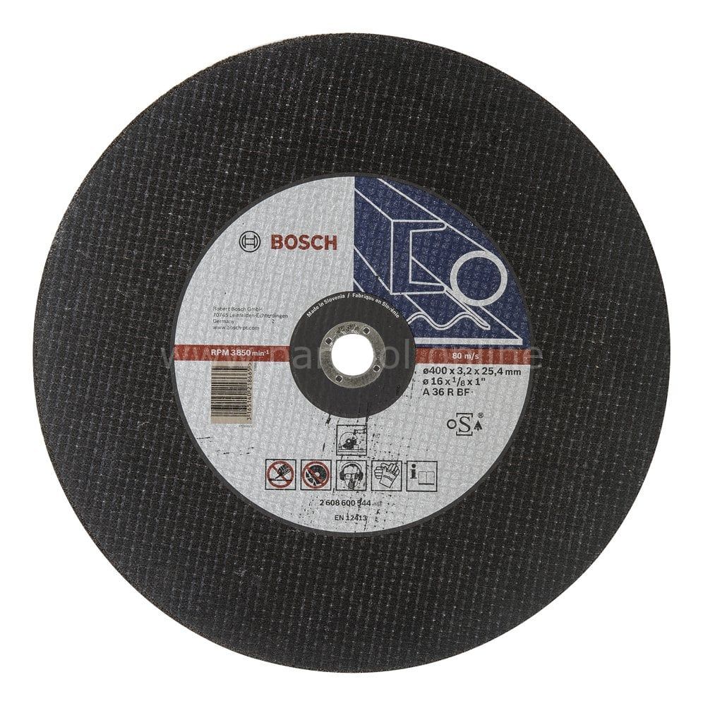 Bosch - 400*25,40*3,2 mm Expert Serisi Düz Metal Kesme Diski (Taş) 2608600544