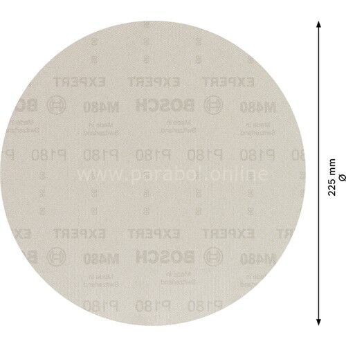 Bosch Expert M480 Zımpara Ağı Alçıpan Zımpara Makineleri İçin 225 Mm G 150 25 Parça