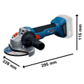Bosch Professional Gws 18V-8 Akülü Taşlama Makinası solo 06019N9000 (Akü ve Şarj Cihazı Dahil Değildir)