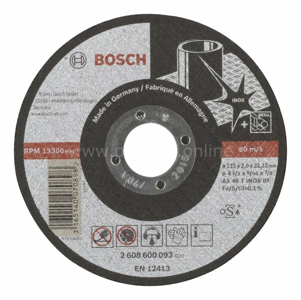 i Düz Inox (Paslanmaz Çelik) Kesme Diski (Taş) 2608600093