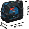 Bosch Profesyonel GCL 12V-50-22 Cg Çizgi Lazer + BT150 Tripod 0601066S01