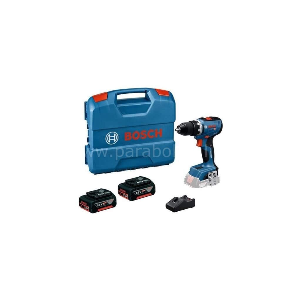 Bosch Profesyonel GSR 18V-65 Çift Akülü 4 Ah Darbesiz Vidalama Makinesi 06019N30K2-2X4