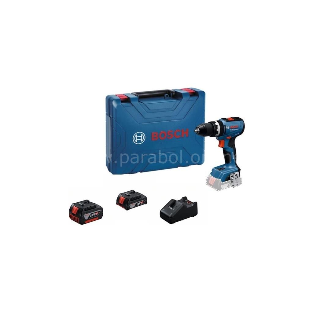 Bosch Profesyonel GSB 18V-65 1X5 Ah +1X2 Ah Çift Akülü Darbeli Matkap Vidalama