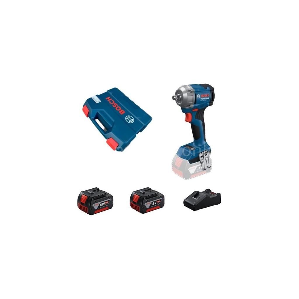 Bosch Profesyonel GDS 18V-350 2X5.0AH Çift Akülü Darbeli Somun Sıkma Makinesi