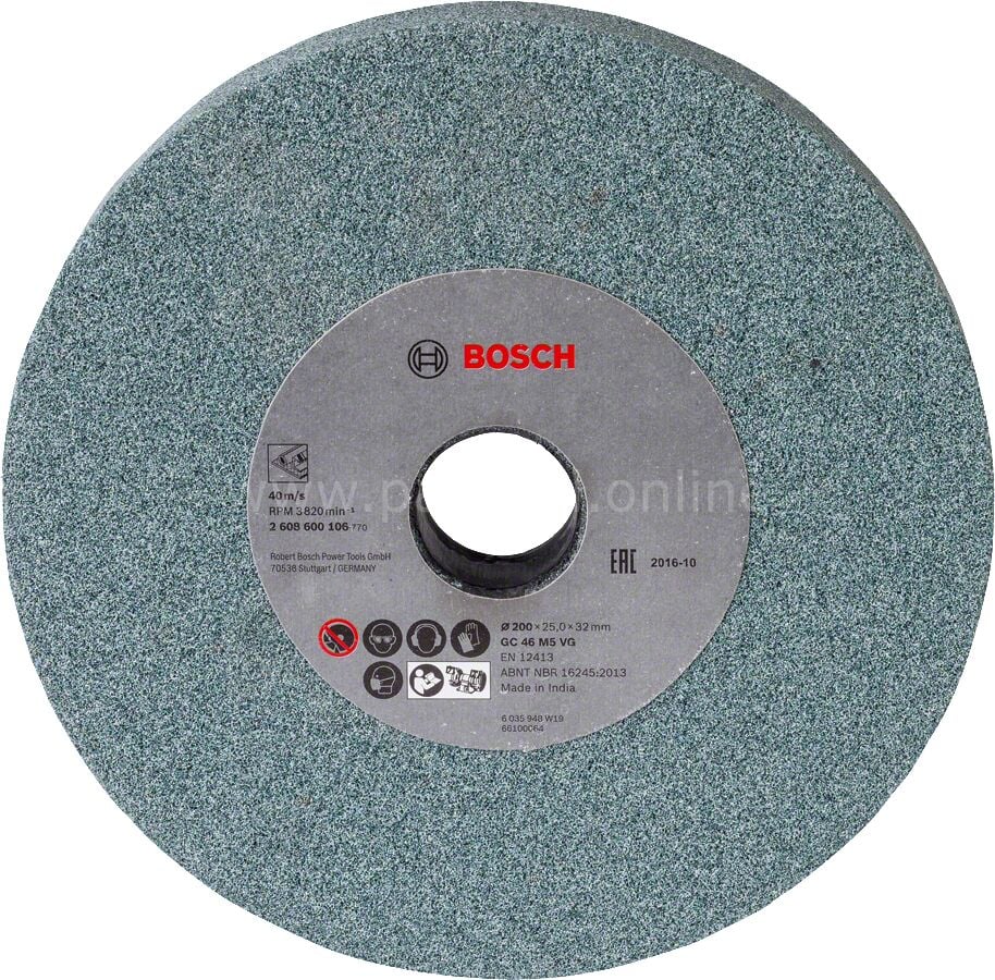 Bosch - 200*25*32 mm GSM 200/D SiC İçin 46 Kum Taşlama Taşı 2608600106